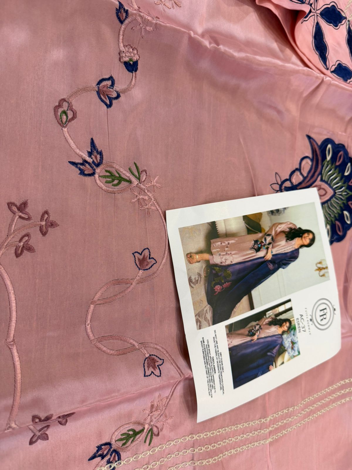 Faiza Rehman Misty Mauve Tissue Silk | Luxury Embroidered 2026