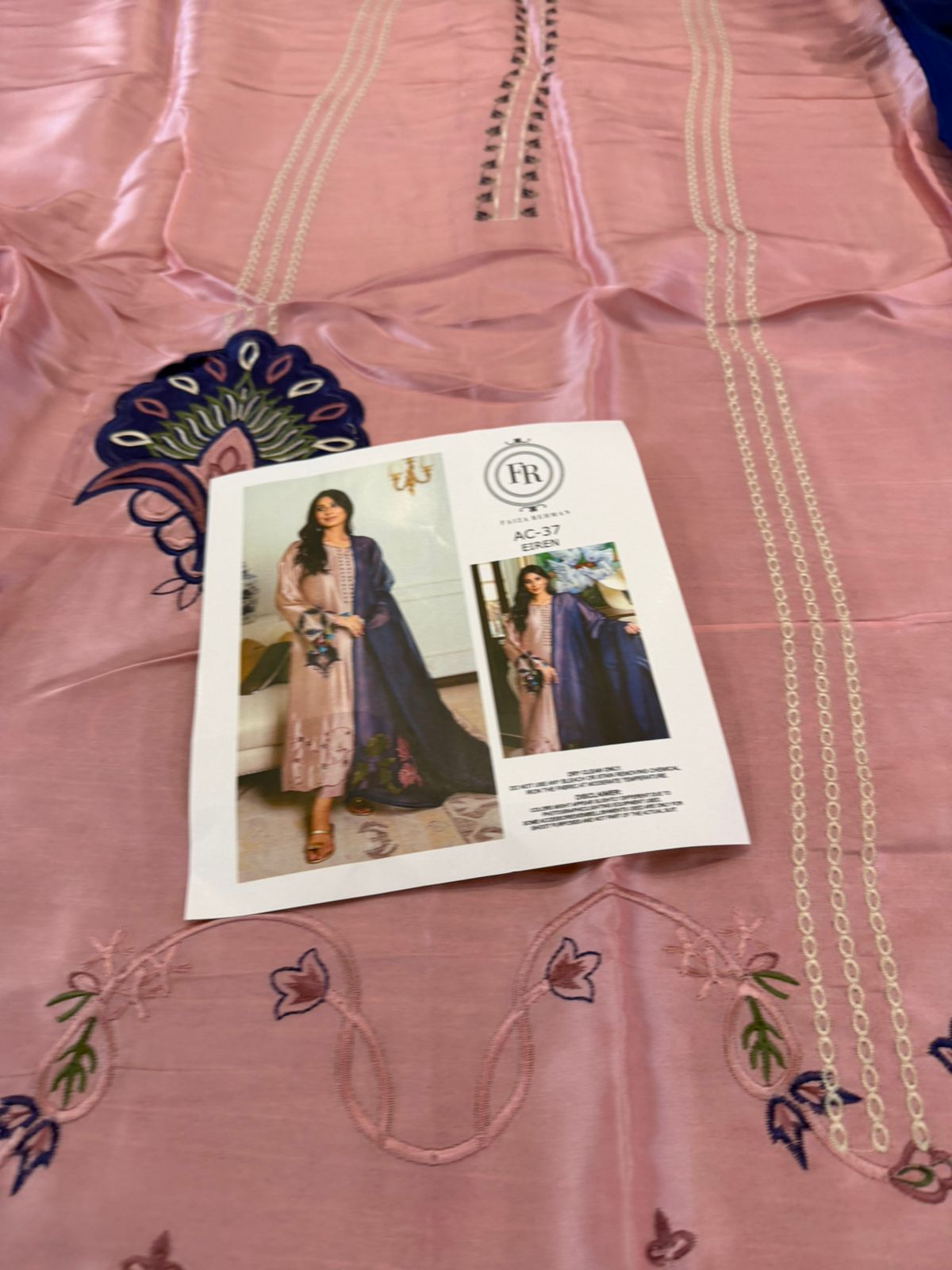 Faiza Rehman Misty Mauve Tissue Silk | Luxury Embroidered 2026