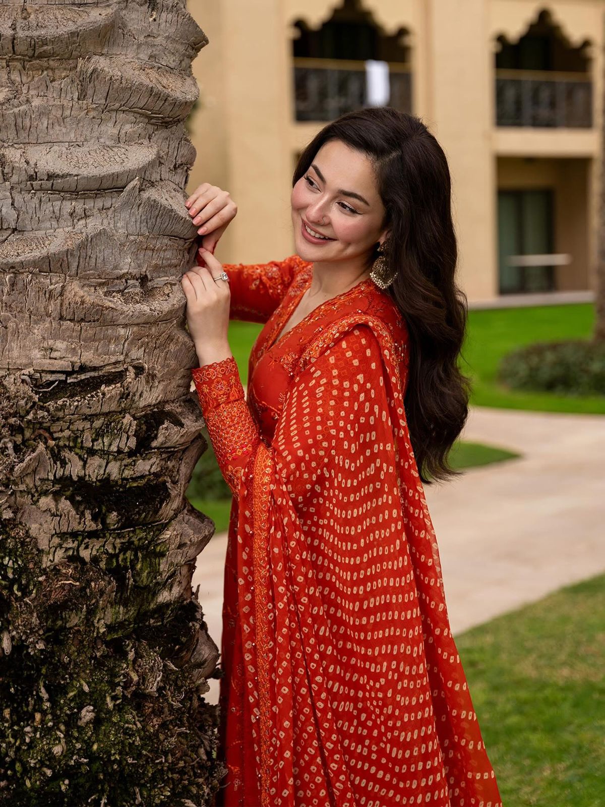 Faiza Saqlain | Burnt Orange Embroidered Luxury Lawn & Chiffon