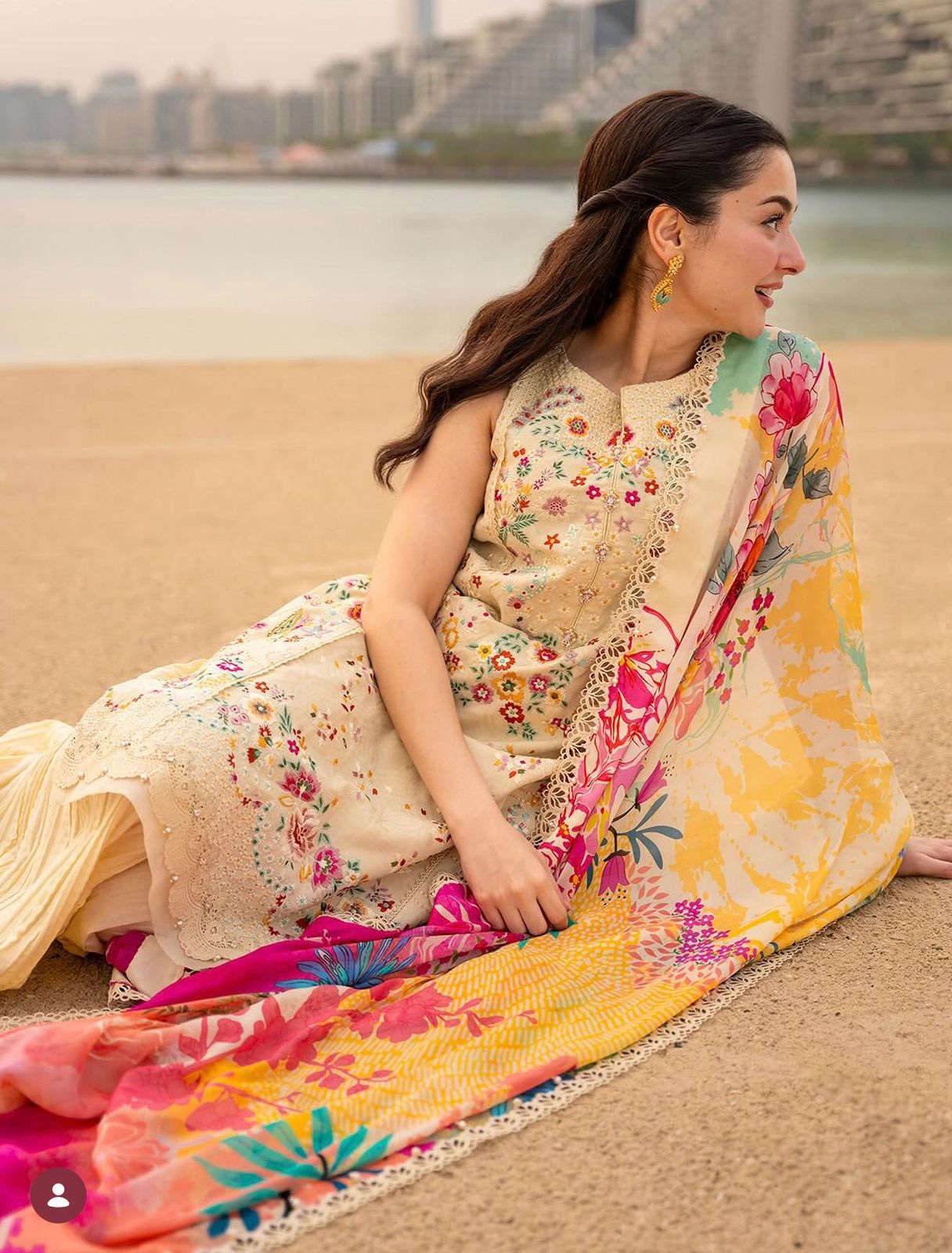 Faiza Saqlain Merjem - Vanilla Embroidered Luxury Lawn 3-Piece Suit