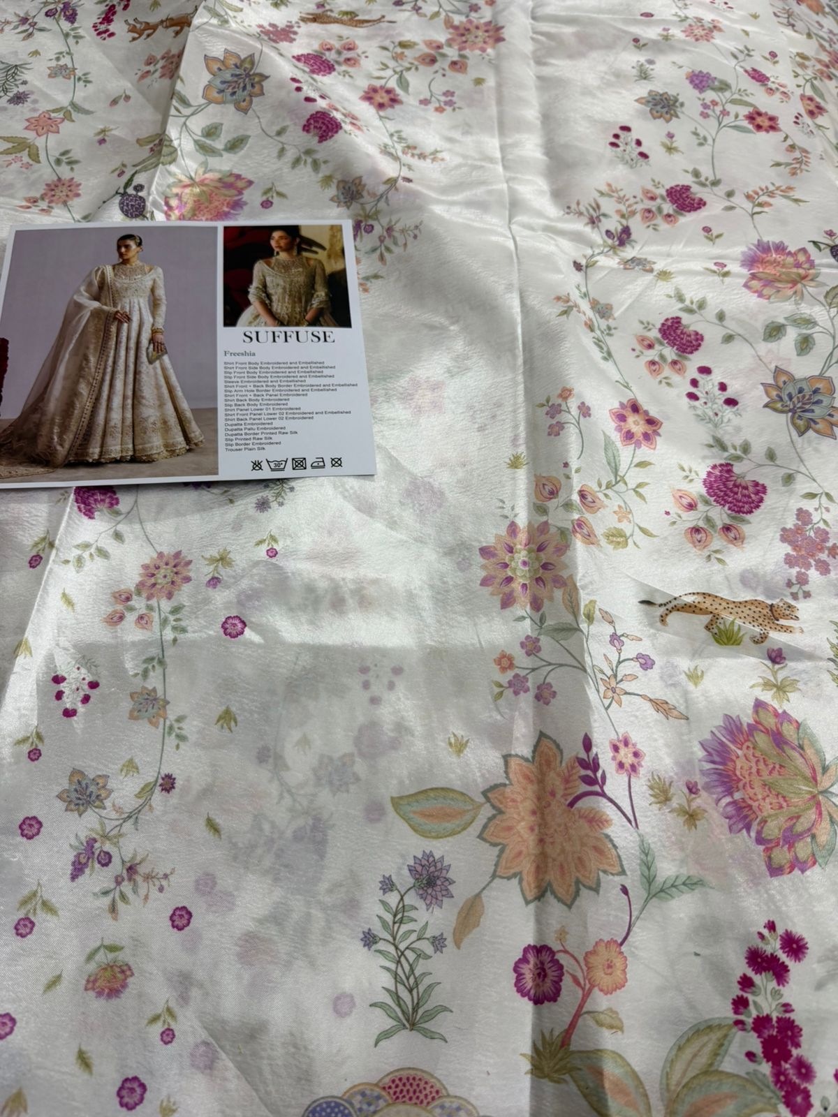 Suffuse by Sana Yasir Ivory Embroidered Organza Pishwas - 5 Piece