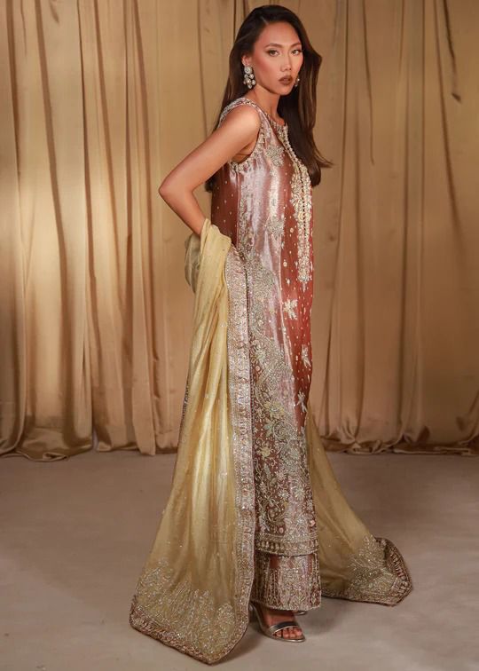 Irik Couture Irish Coffee Hand-Embellished Wedding Suit