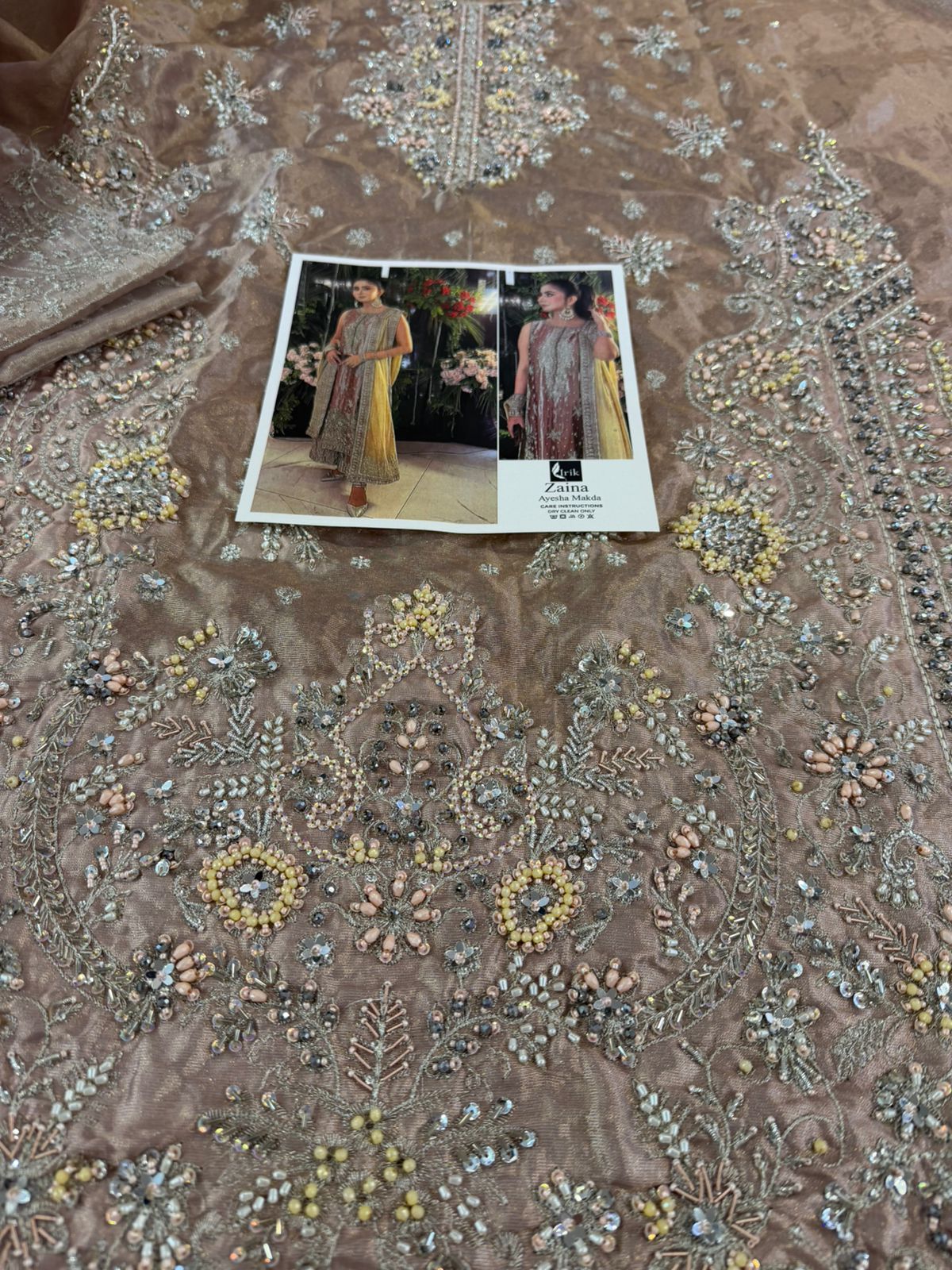 Irik Couture Irish Coffee Hand-Embellished Wedding Suit