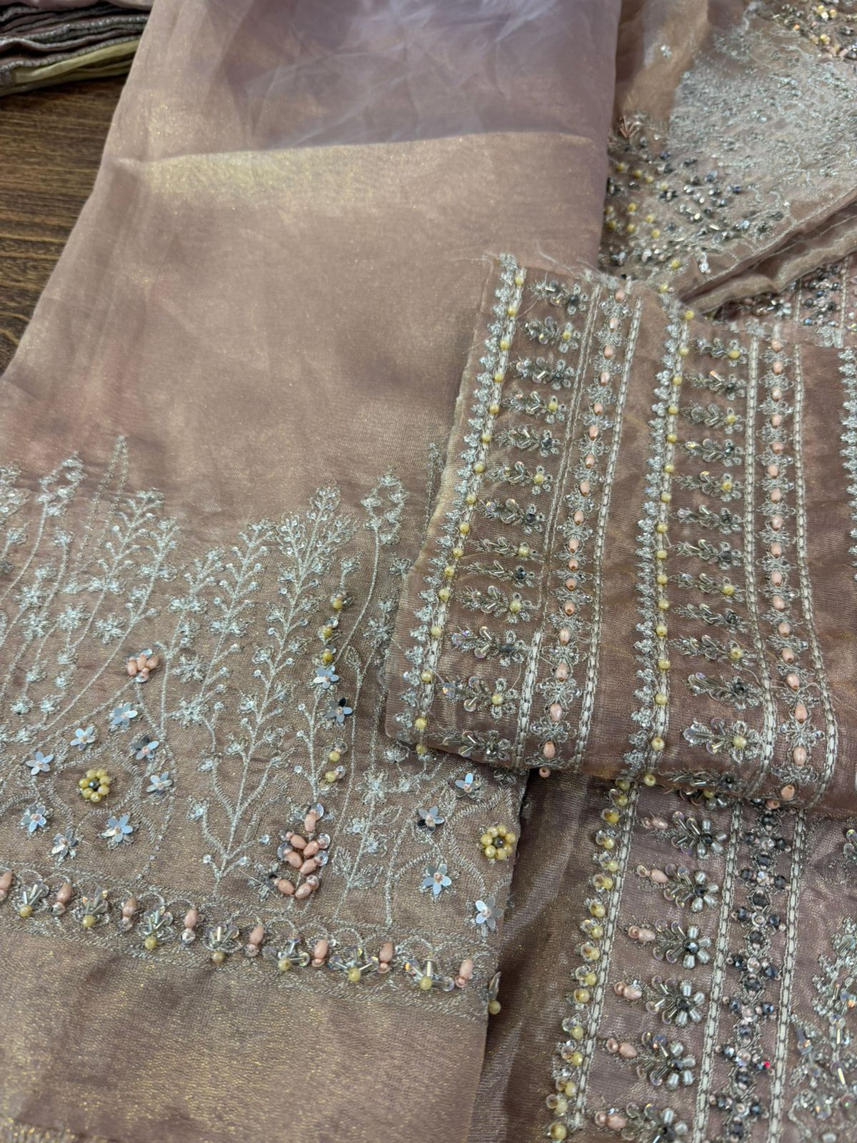Irik Couture Irish Coffee Hand-Embellished Wedding Suit