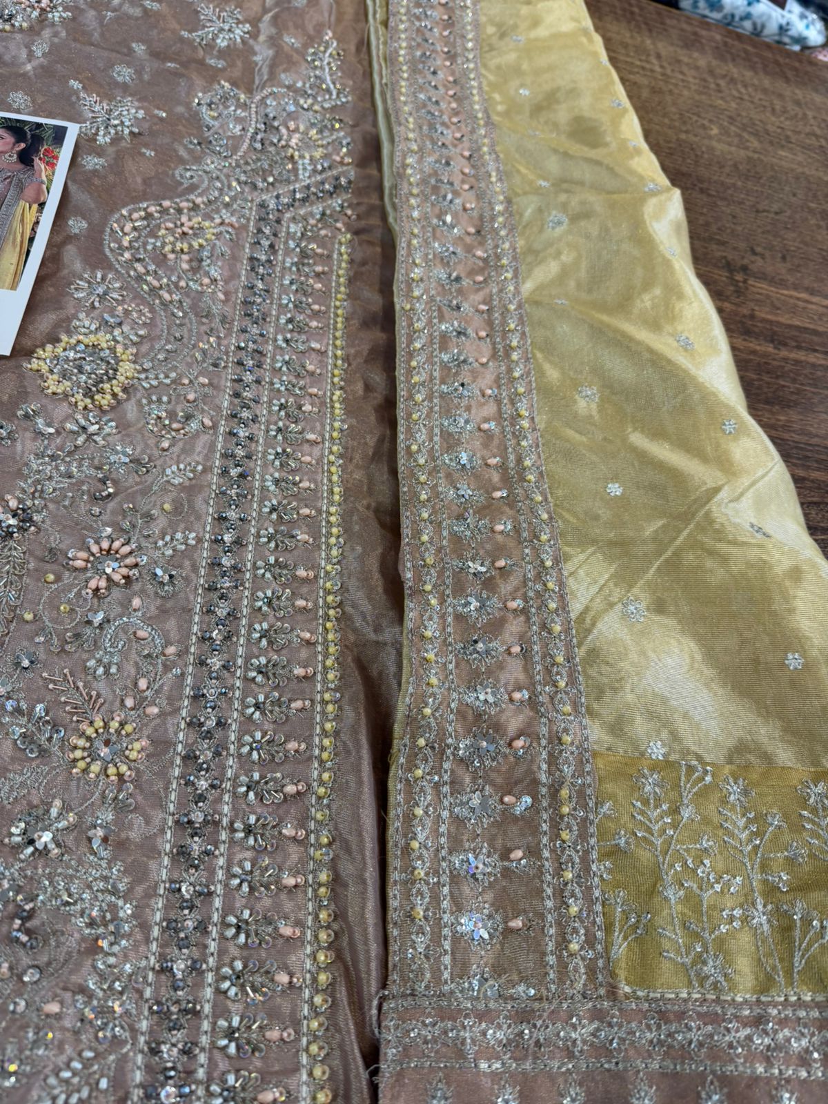 Irik Couture Irish Coffee Hand-Embellished Wedding Suit