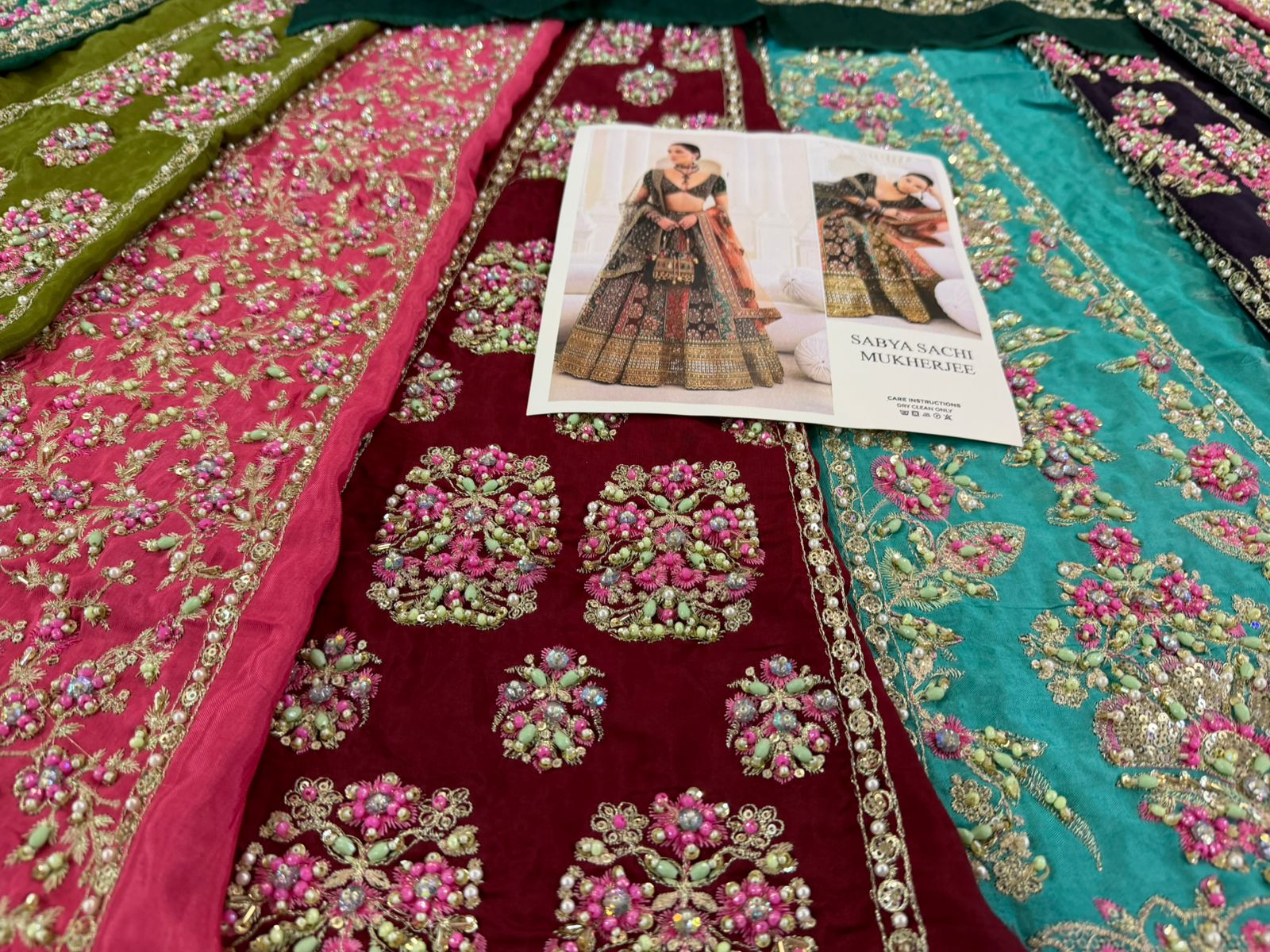 Sabyasachi Maroon Multi-Panel 18 Panelled Wedding Lehenga