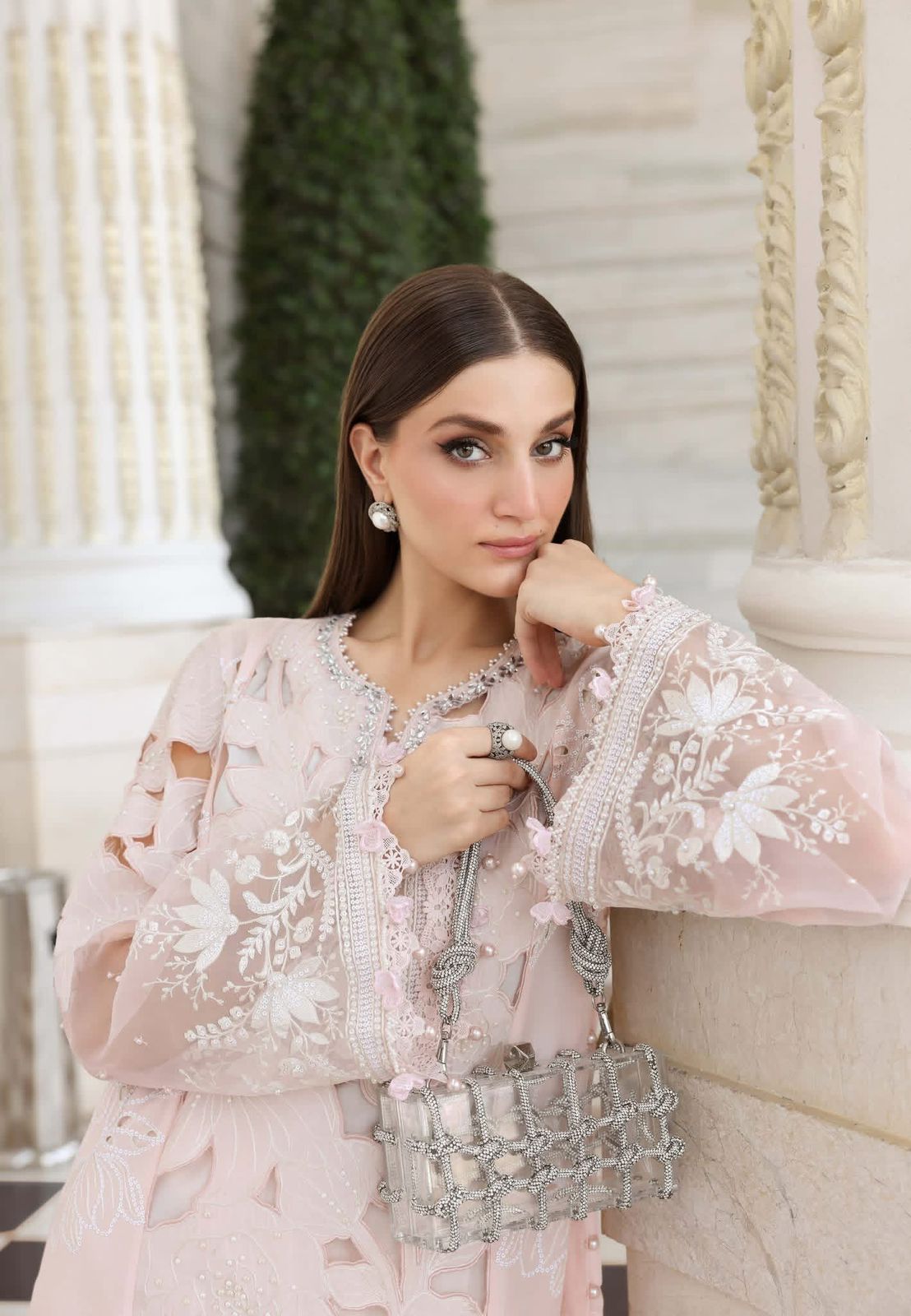 Maria B | Mint Green Embroidered Luxury 4-Piece Lawn Suit