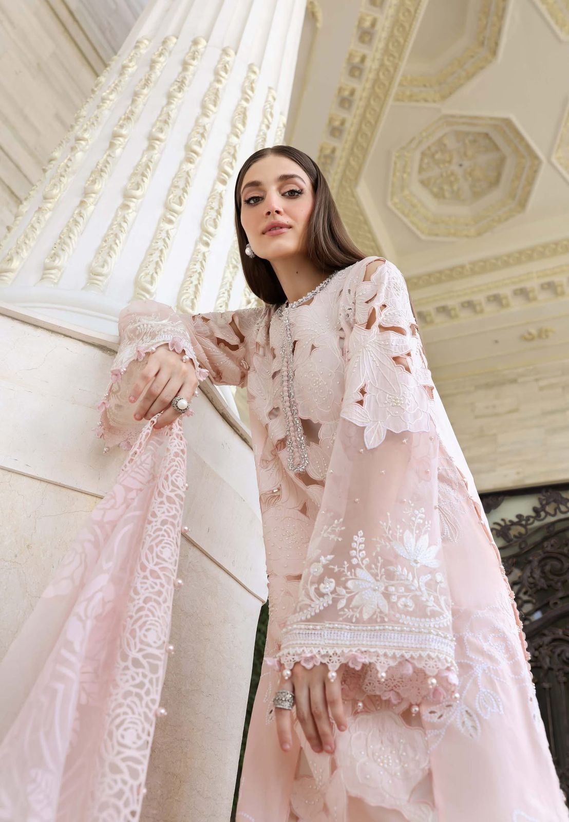 Maria B | Mint Green Embroidered Luxury 4-Piece Lawn Suit