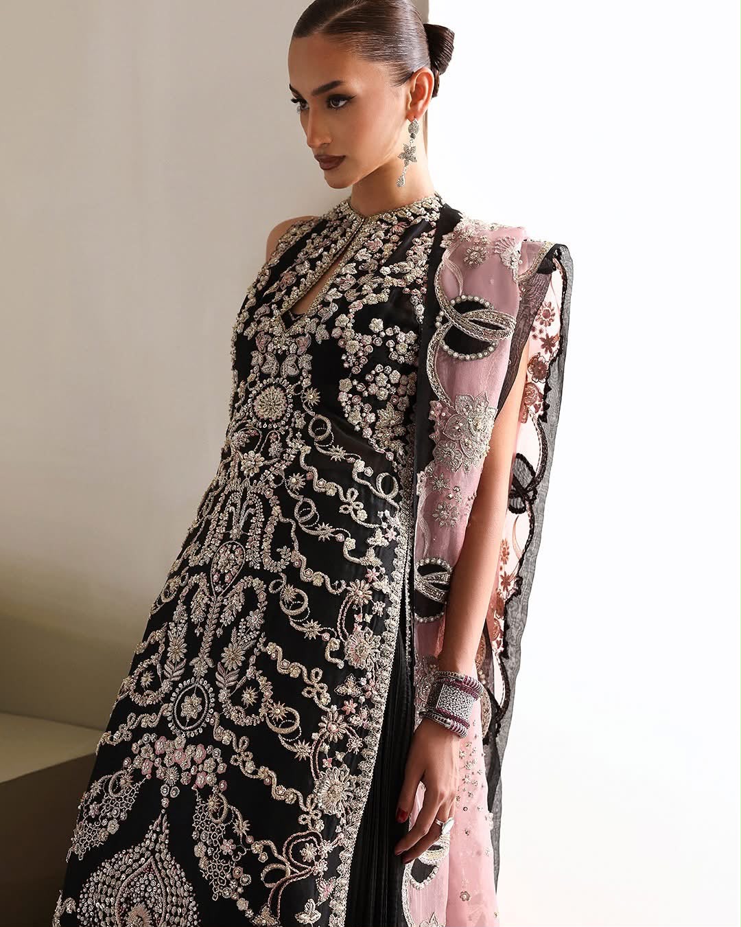 Soraya Black Wedding Edition Maxxi | Luxury Festive Wear