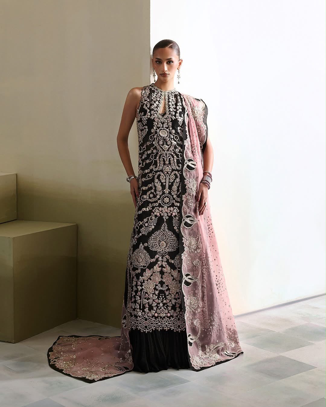 Soraya Black Wedding Edition Maxxi | Luxury Festive Wear