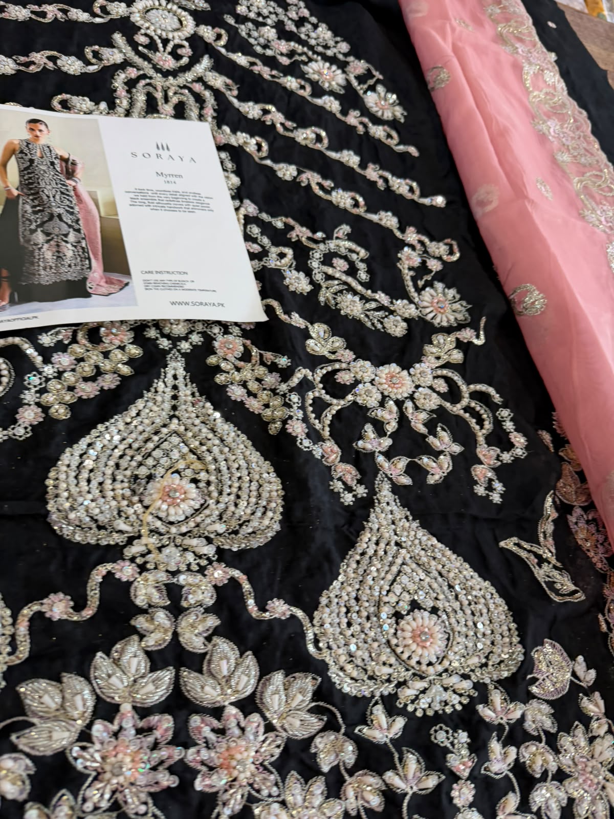 Soraya Black Wedding Edition Maxxi | Luxury Festive Wear