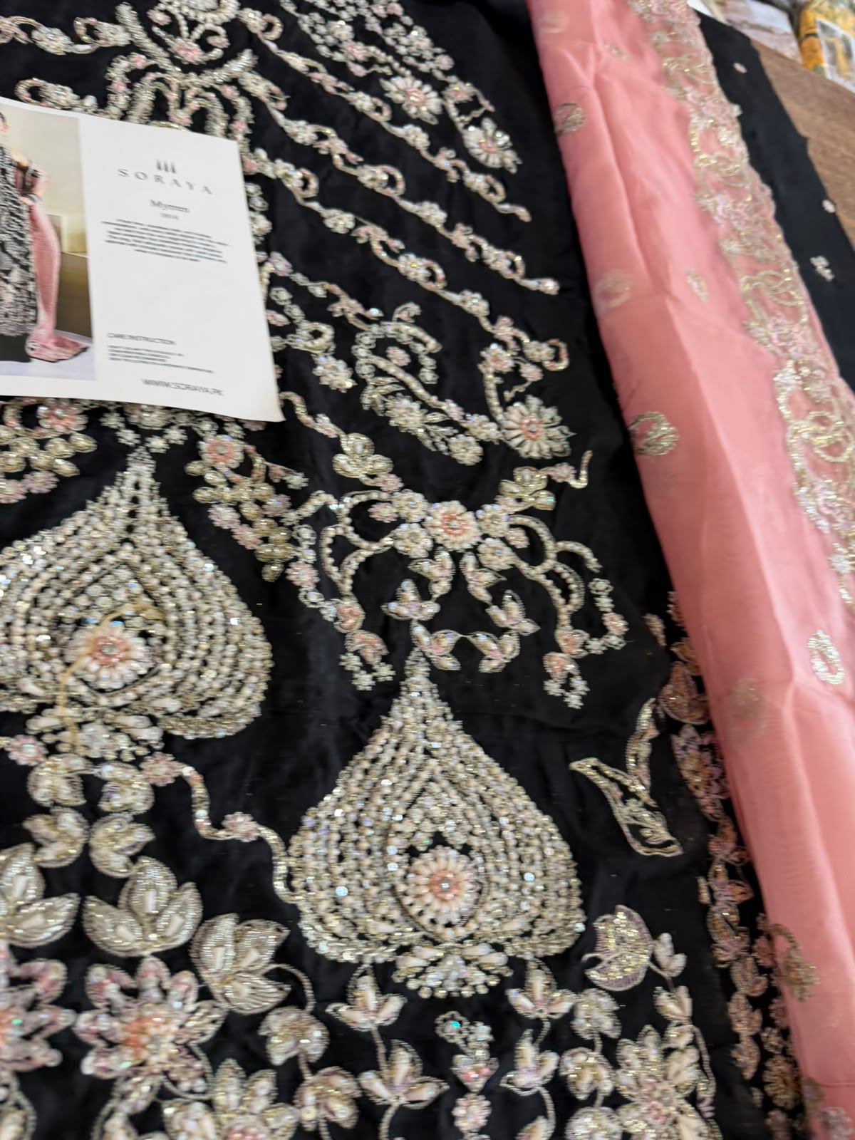 Soraya Black Wedding Edition Maxxi | Luxury Festive Wear