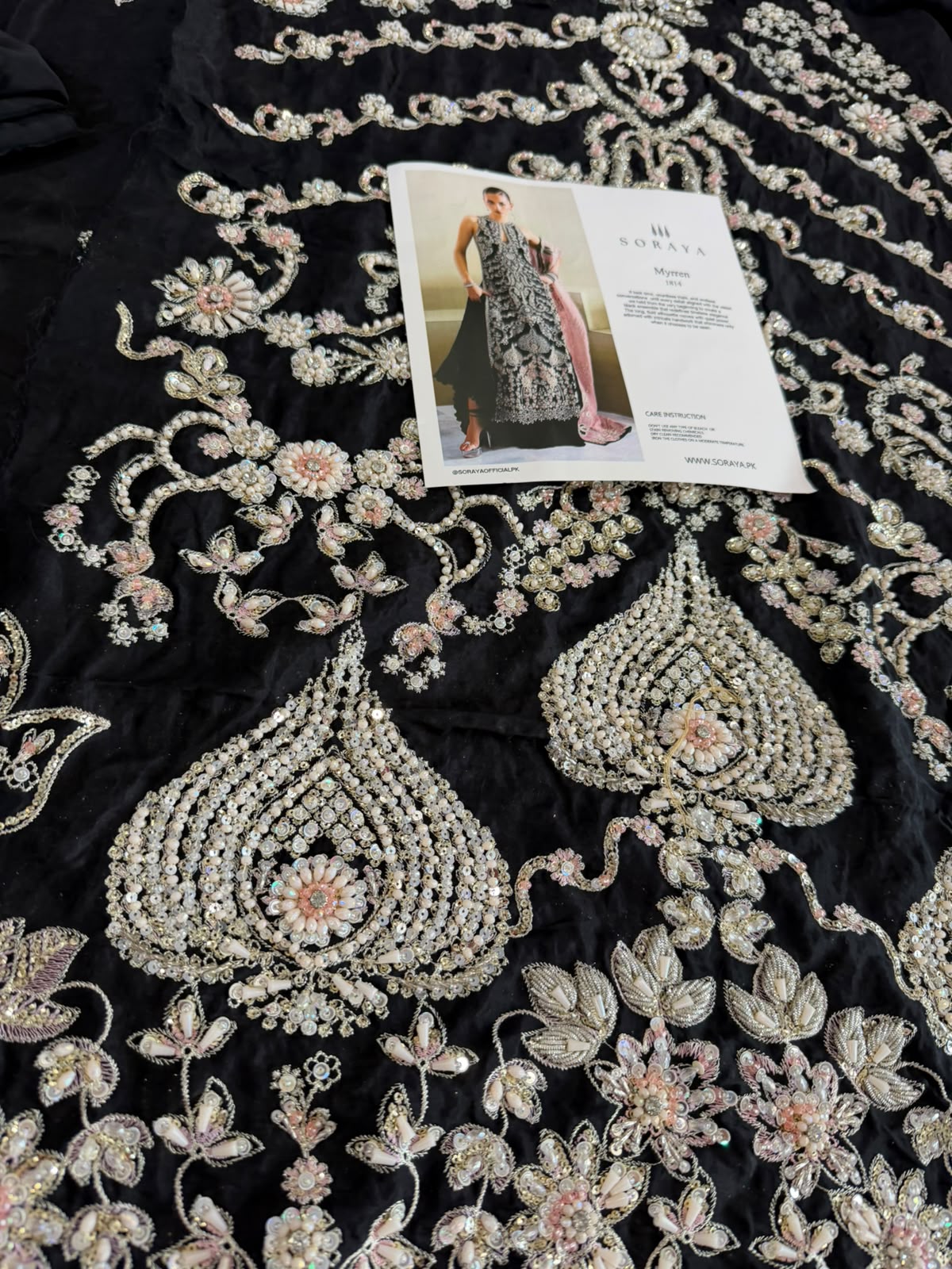 Soraya Black Wedding Edition Maxxi | Luxury Festive Wear