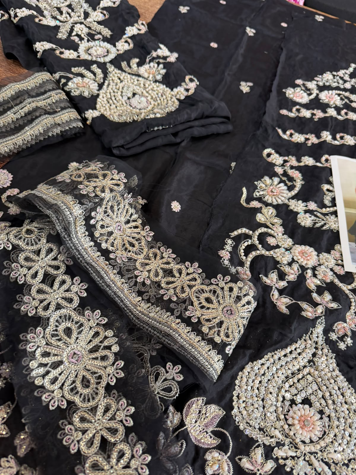 Soraya Black Wedding Edition Maxxi | Luxury Festive Wear