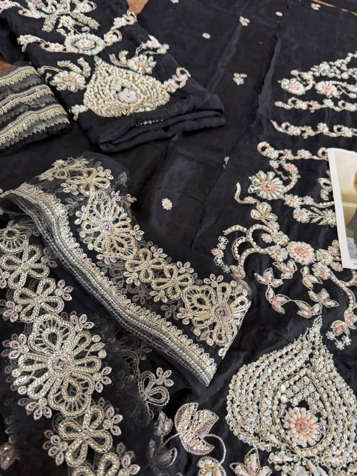Soraya Black Wedding Edition Maxxi | Luxury Festive Wear