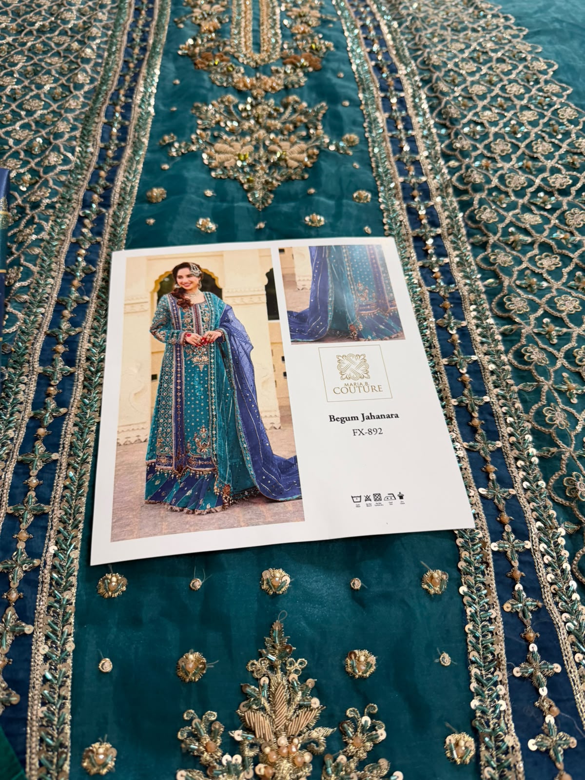 Maria B Wedding Edition Sharara Suit | Begum Jahanara Organza