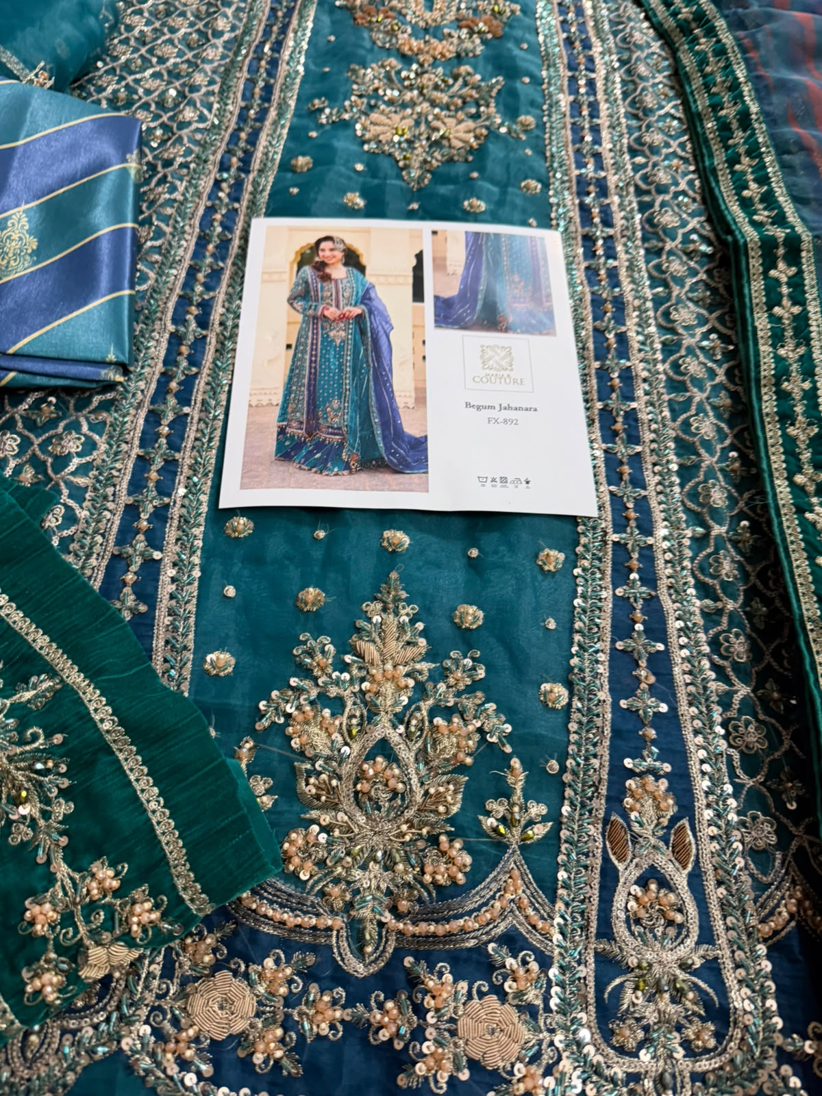 Maria B Wedding Edition Sharara Suit | Begum Jahanara Organza