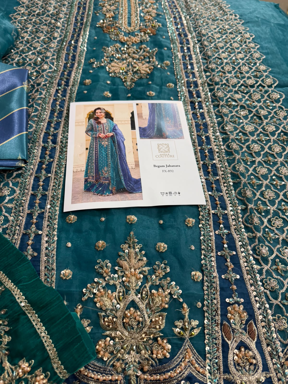 Maria B Wedding Edition Sharara Suit | Begum Jahanara Organza
