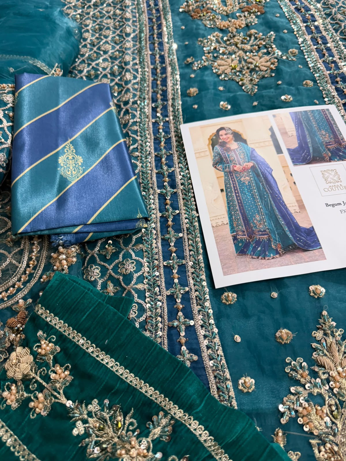 Maria B Wedding Edition Sharara Suit | Begum Jahanara Organza