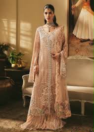 Saira Shakira Pastel Pink Luxury Wedding Sharara Suit