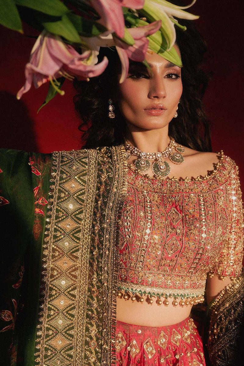 Mohsin Naveed Ranjha Gul Badan – Premium Raw Silk Maxi with Mirror Elegance