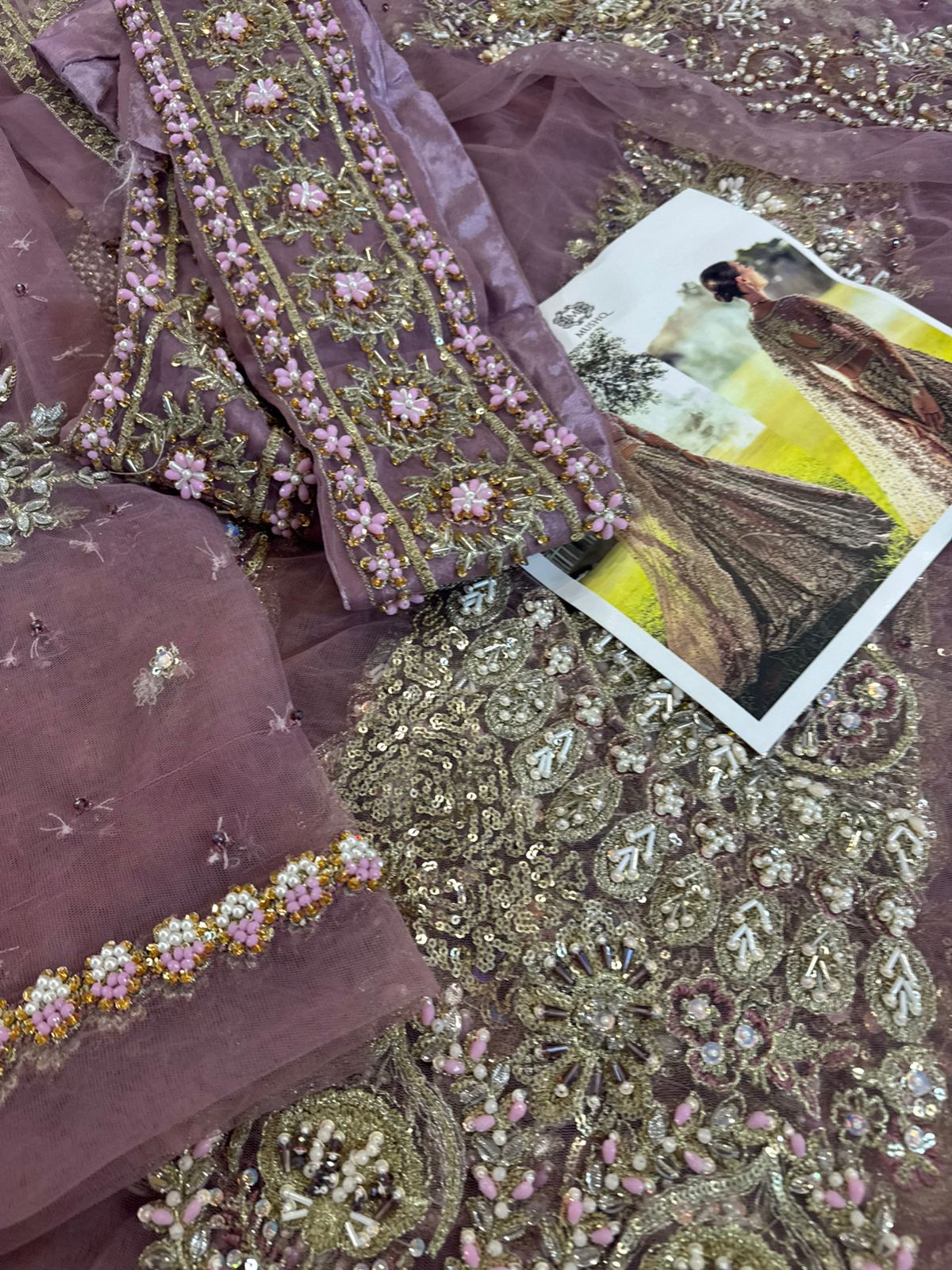 Mushq Wedding Edition – Luxury Chiffon Bridal Gown for Brides
