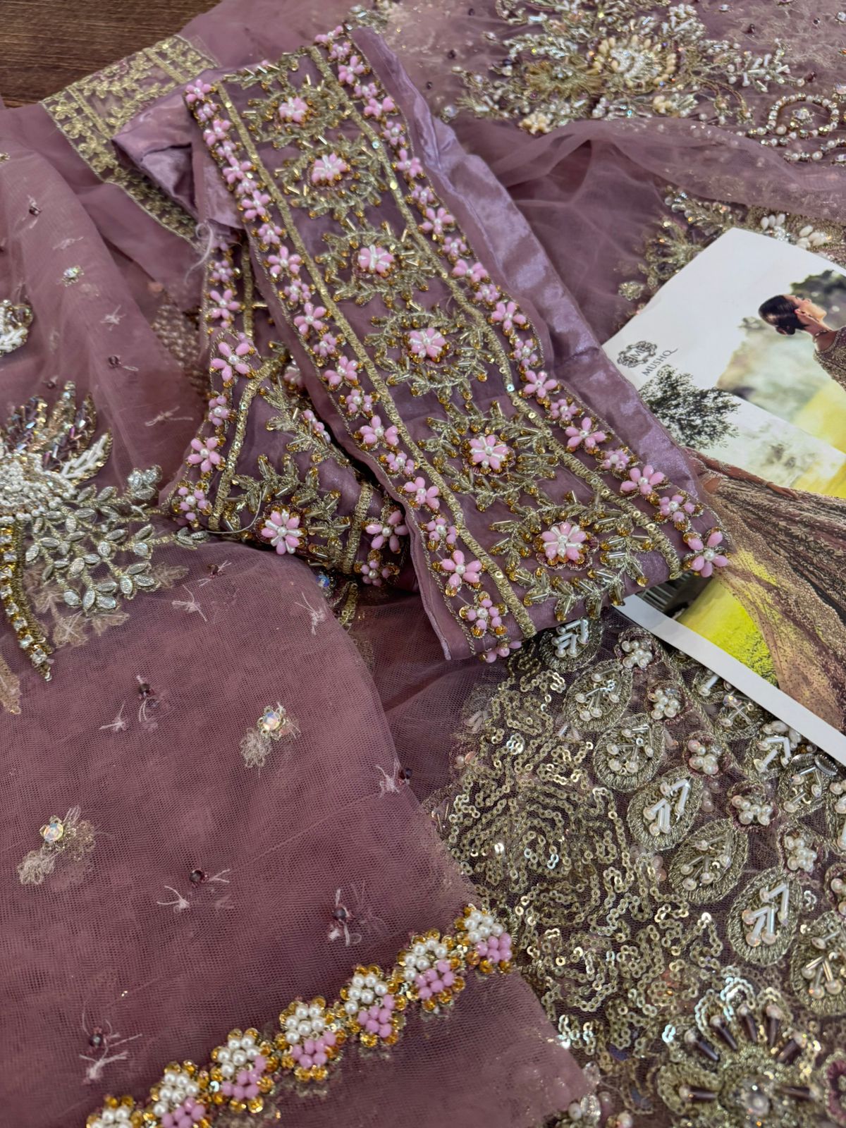 Mushq Wedding Edition – Luxury Chiffon Bridal Gown for Brides