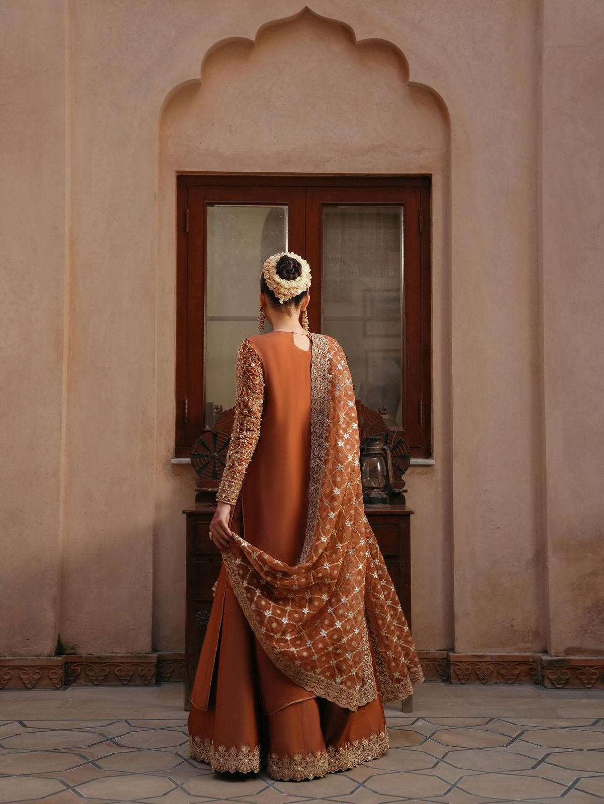 Kanwal Malik Wedding Edition – KM Rust Bridal Outfit