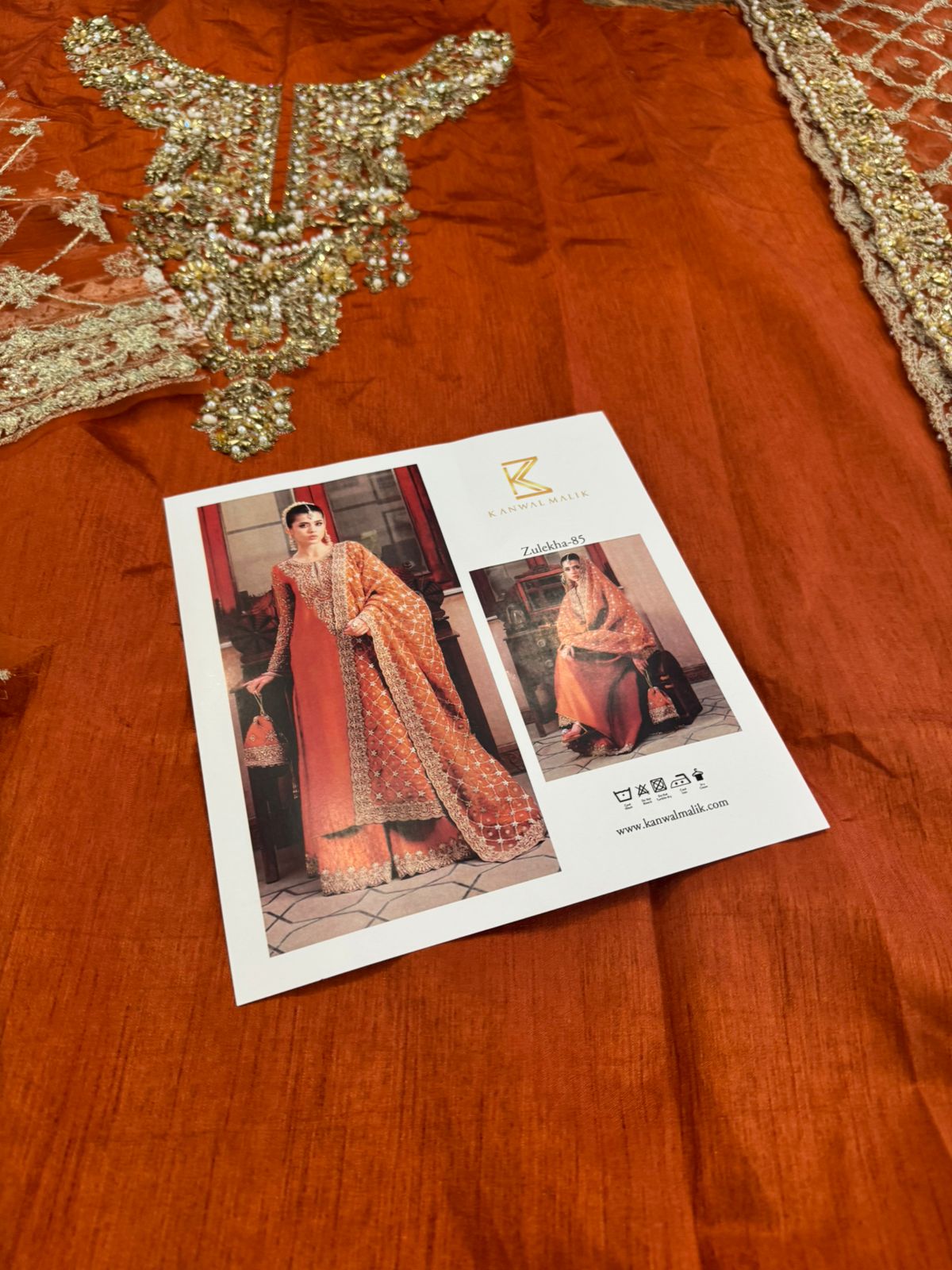 Kanwal Malik Wedding Edition – KM Rust Bridal Outfit