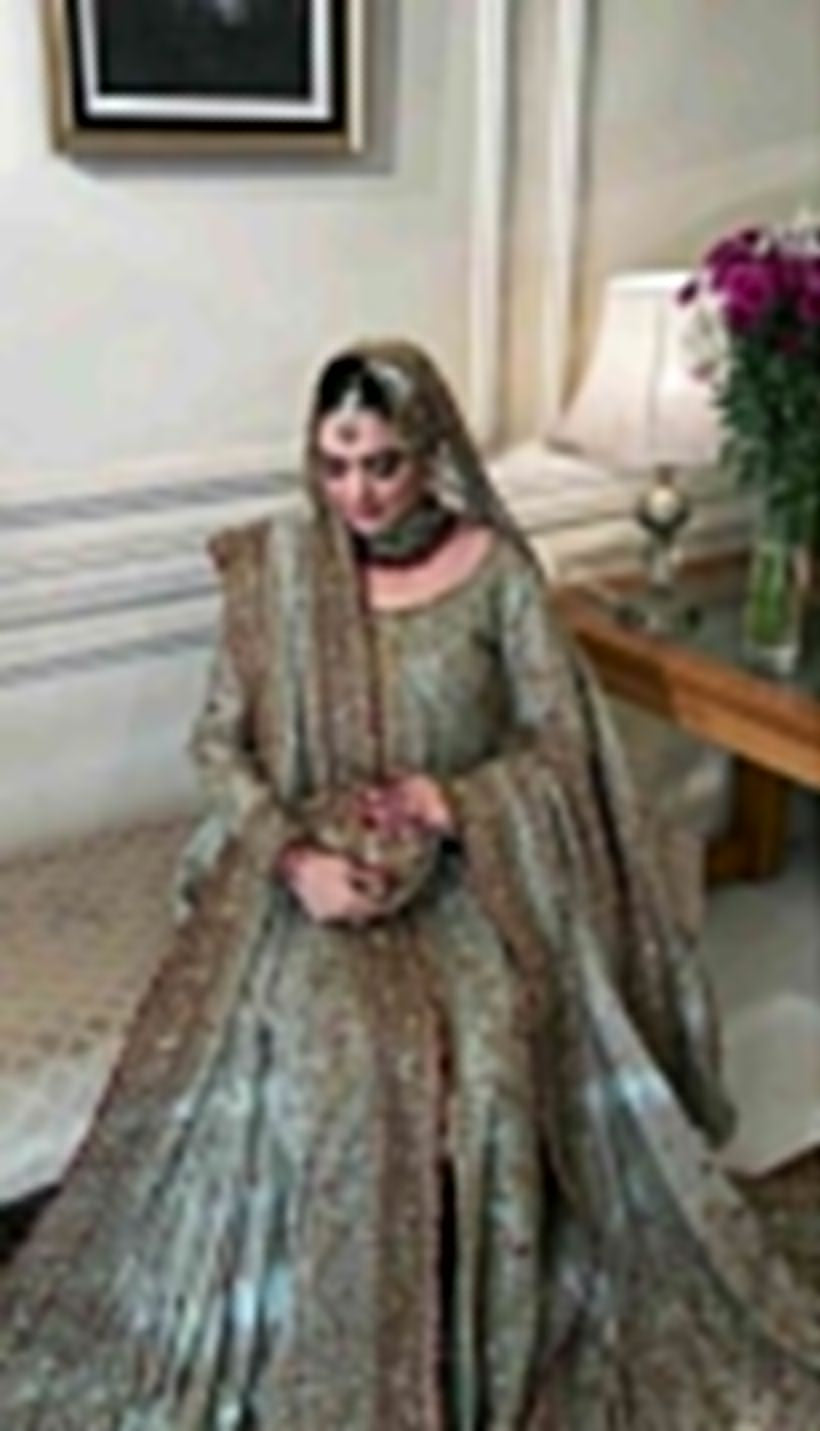 Haris Shakeel Cinderella Blue Bridal | Luxury Embroidered Wedding Wear