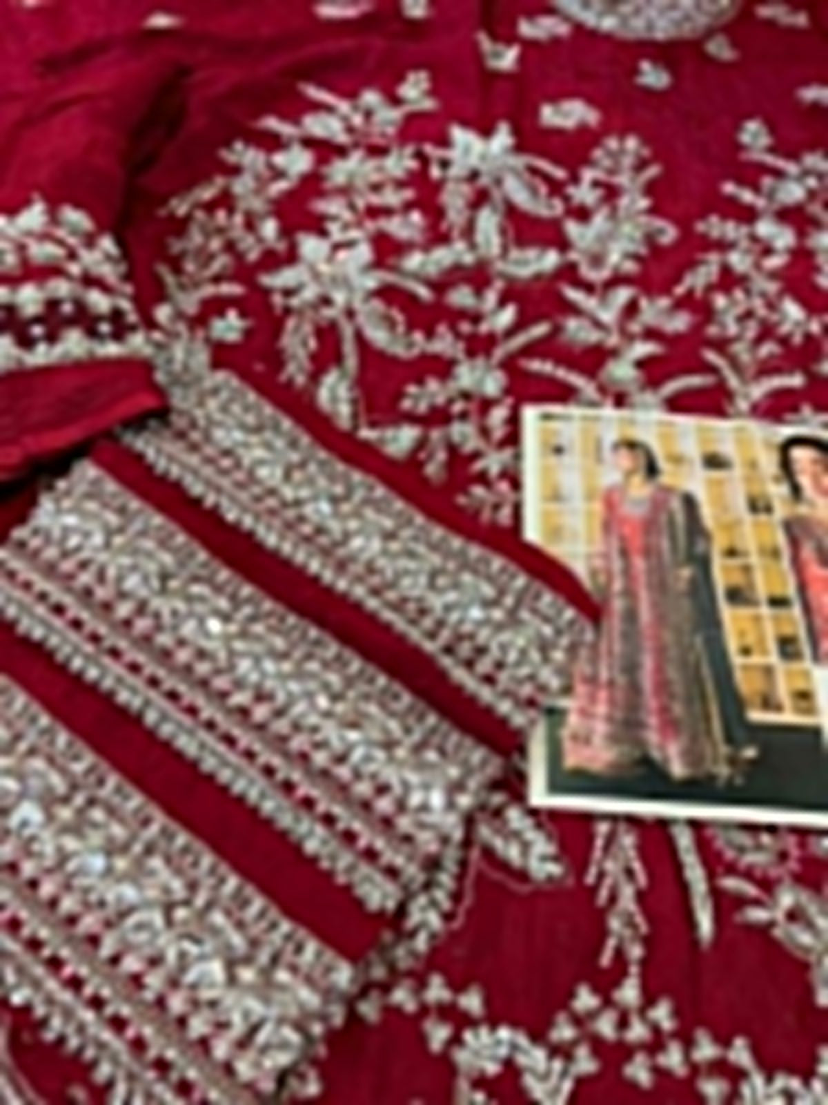 Suffuse Afsanae Maroon Silk Suit | Luxury Embroidered Wedding Wear