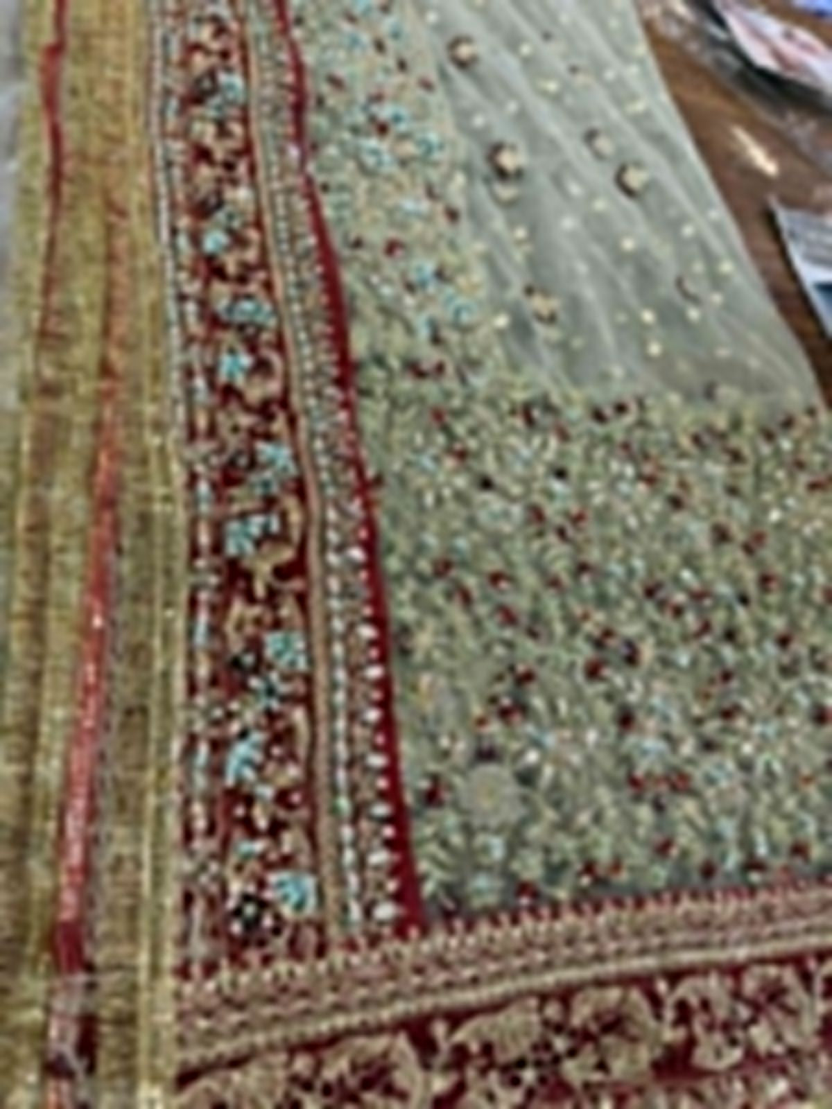 Haris Shakeel Cinderella Blue Bridal | Luxury Embroidered Wedding Wear