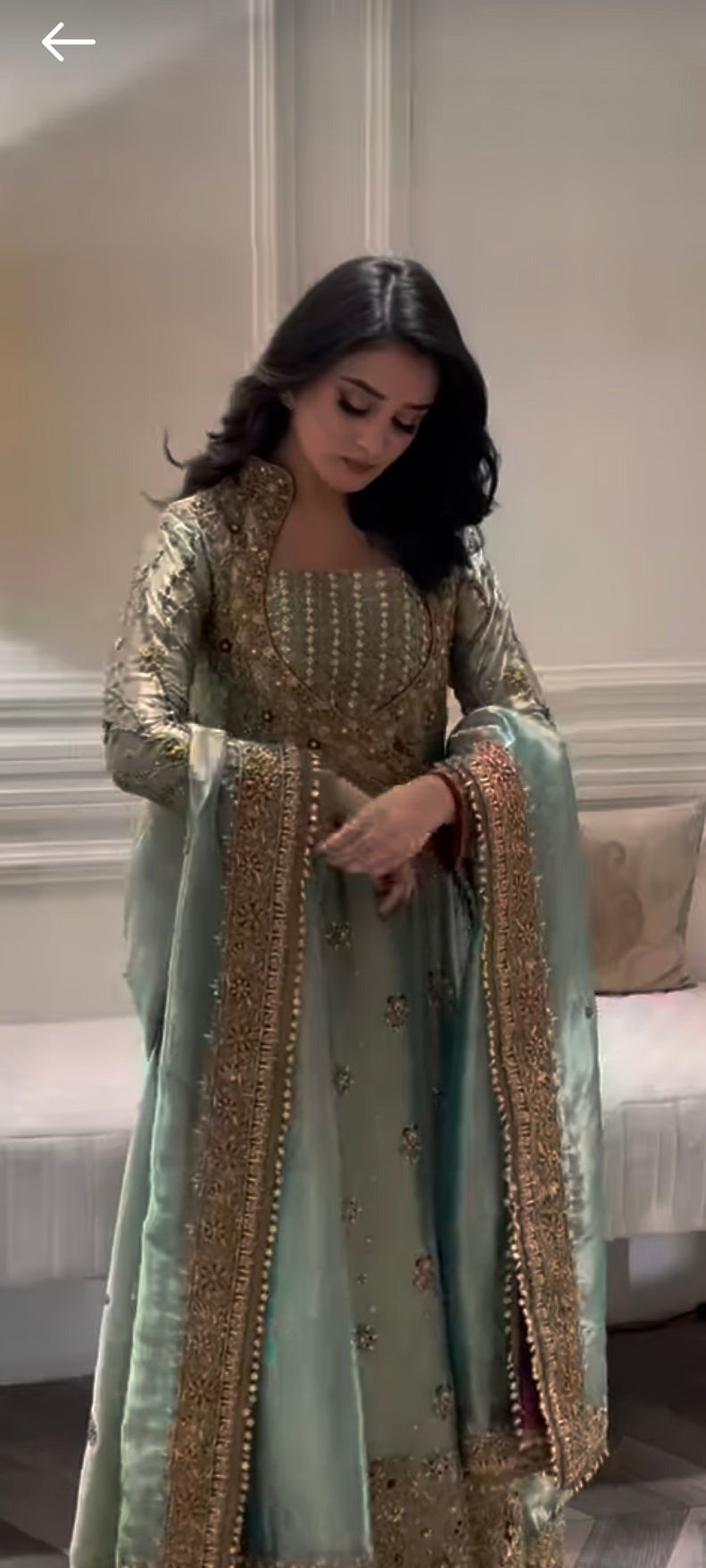 Haris Shakeel Luxury Embroidered Lawn Suit | Elegant 3-Piece Festive Formal